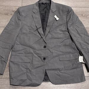 J.M Haggar Classic Fit Stretch Blazer Mens 44S Gray NWT